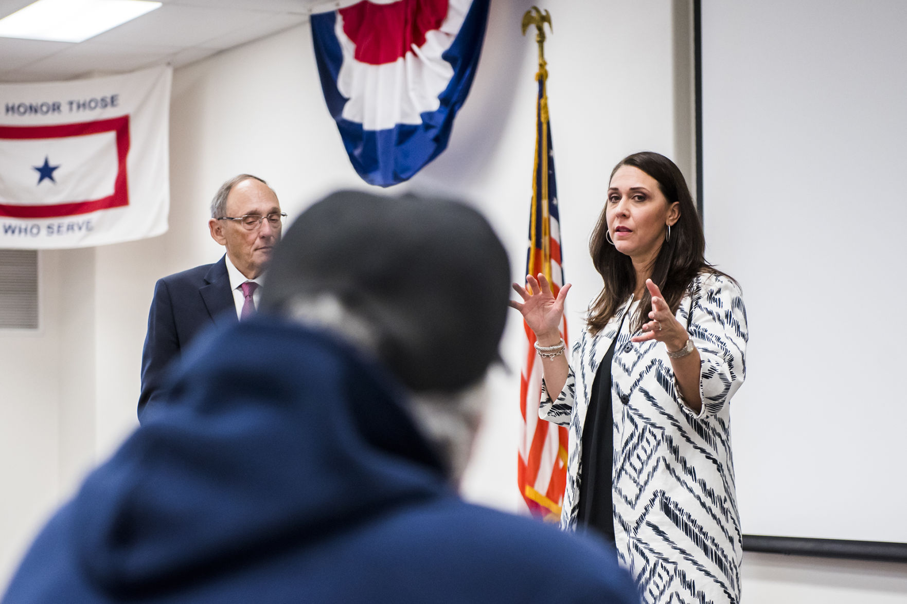 Jaime Herrera Beutler Speaks with Veterans in Chehalis